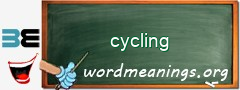 WordMeaning blackboard for cycling